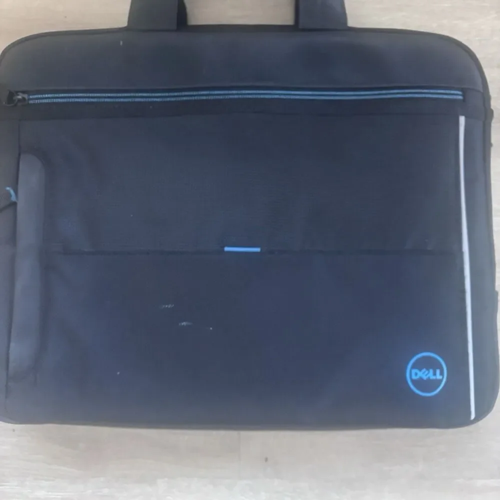 Dell Professional Laptop Briefcase Messenger Bag Black Blue 15